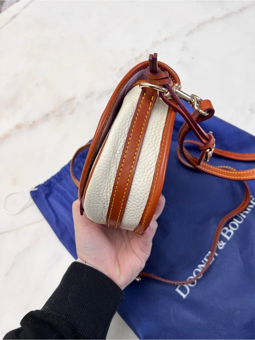 All Weather Leather 2 Duck Bag in White - Picture 10 of 11